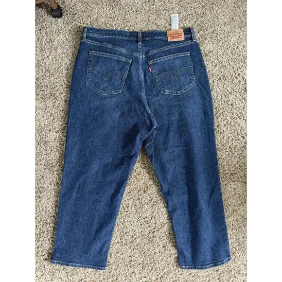 Levi's Wedgie Jeans Plus Size 20W Straight Fit High Rise Med Wash Denim Stretch - Picture 2 of 8